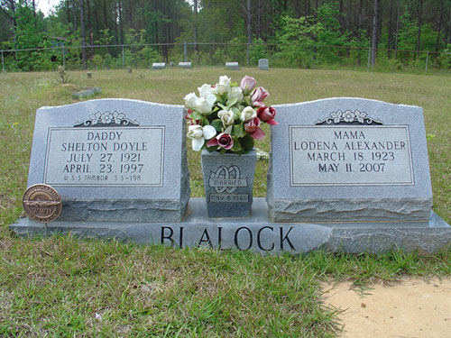 Doyle and Lodena's grave